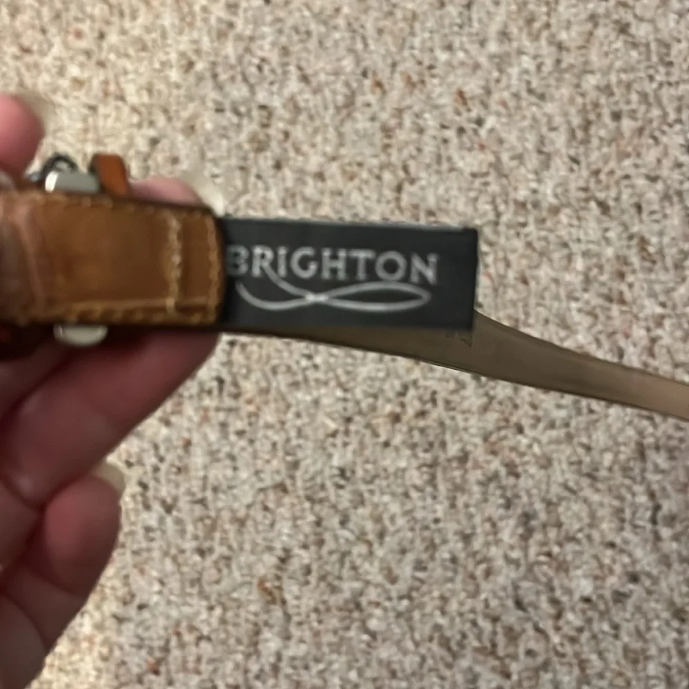 Brighton Brown with Silver Buckle Belt Size M/L